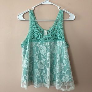Nella Fantasia lace tank top